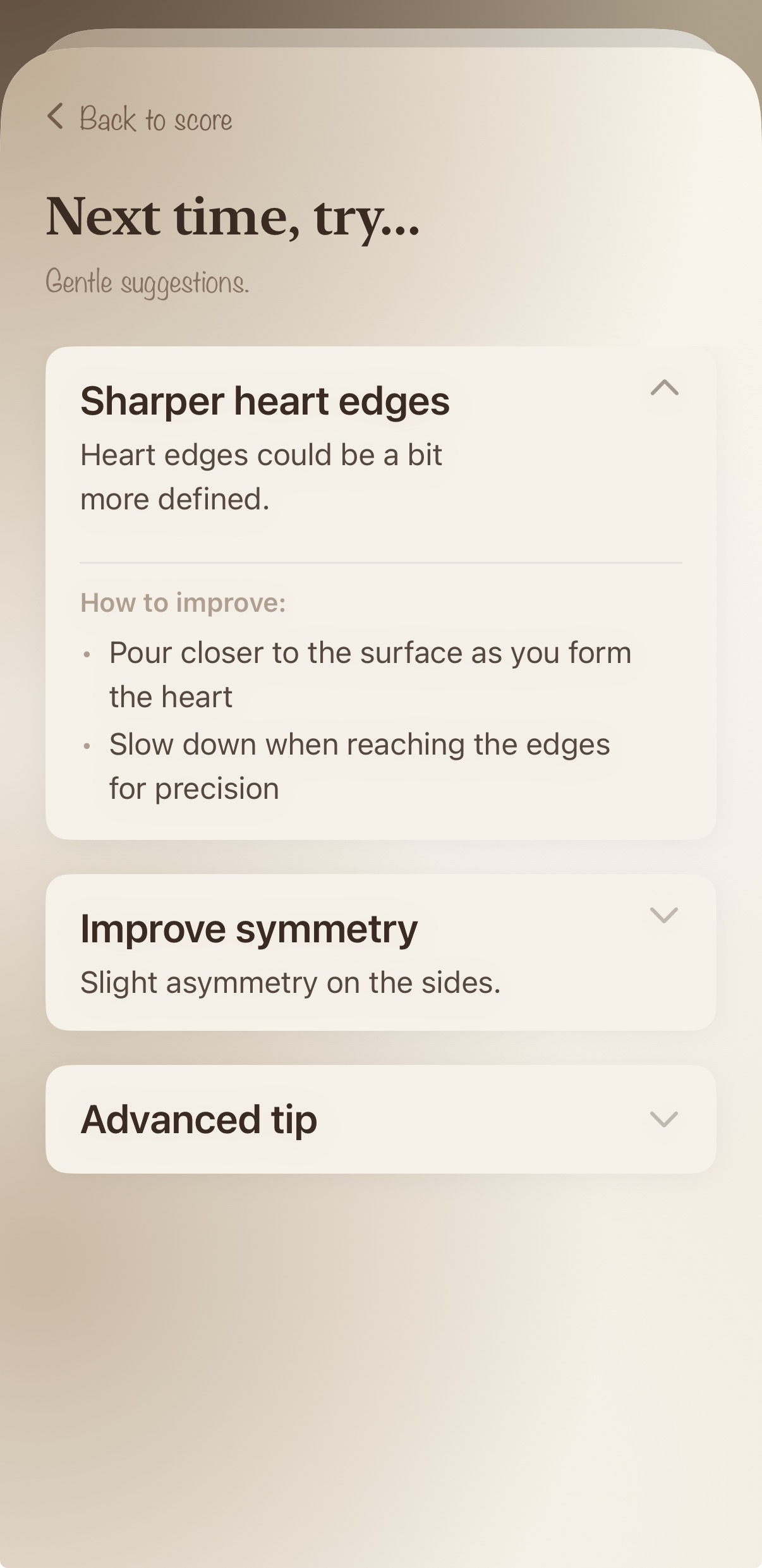 Morning Pour Feedback